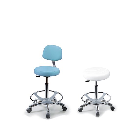 Medical stool with round base LEMI 021/S