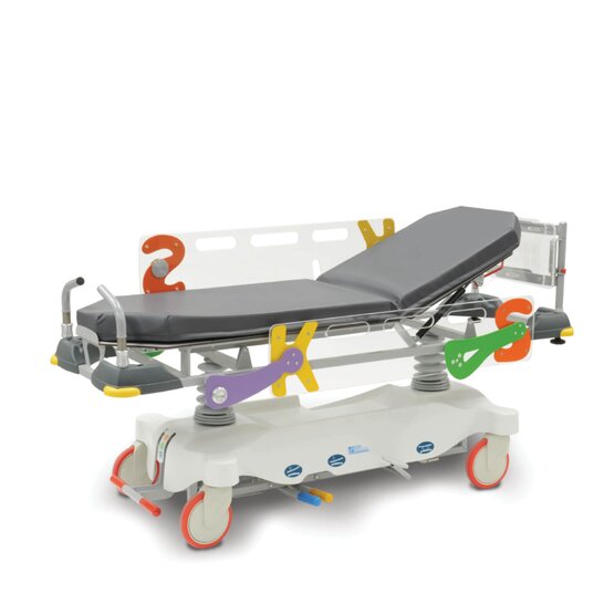 Height-adjustable stretcher trolley BMB carvi kids