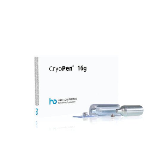 Cartridges for cryopen:  1 box contains 6 cartridges- 16g N2O