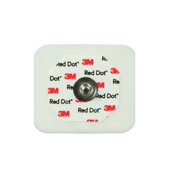 2560 Red Dot™ Monitoring Electrode with Foam Tape and Sticky Gel 4cm x 3,5cm (50 / bag)- 2560