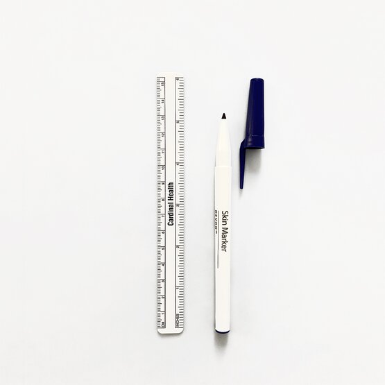 Skin Marker with regular tip & ruler / sterile / 1 piece- 19005-02CE