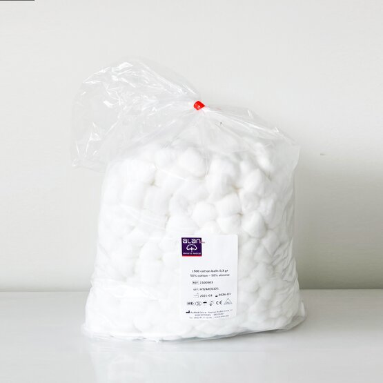 Absorbent cotton (1500 swabs /0,3g) [1500 st/pc]- 1500B03