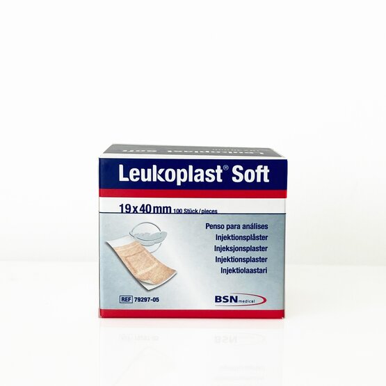Leukoplast soft injectie 19 x 40mm / 100st. ( = hansaplast soft inj ref 4502100)- 7929705