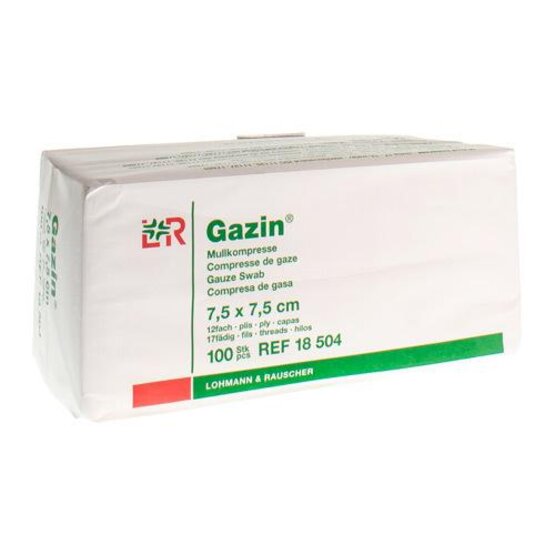 Gauze compresses non-sterile  5X5 12P /100 pieces  Lohman & Rausche- 18501