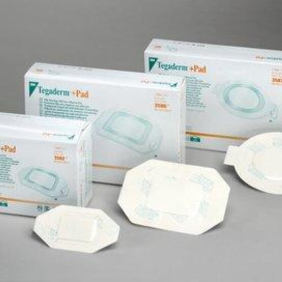 3582 Tegaderm + pad - transparant filmverband met absorberend kompres 5cm x 7cm / 50st.- 3582