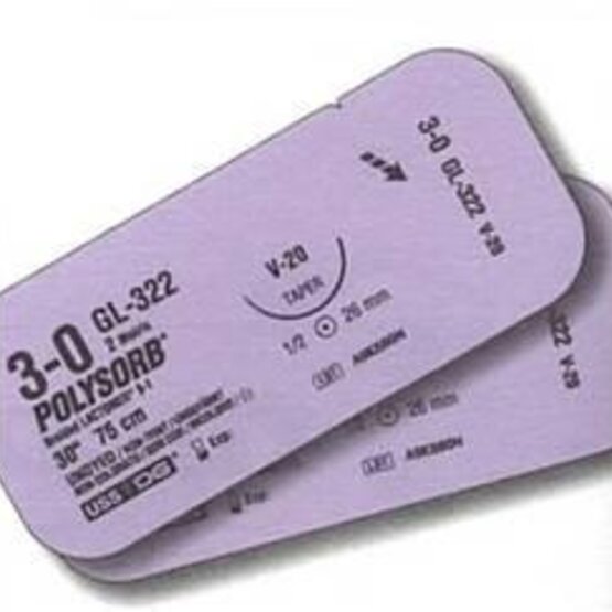 Biosyn 4/0   75cm violet  24mm- SM-633
