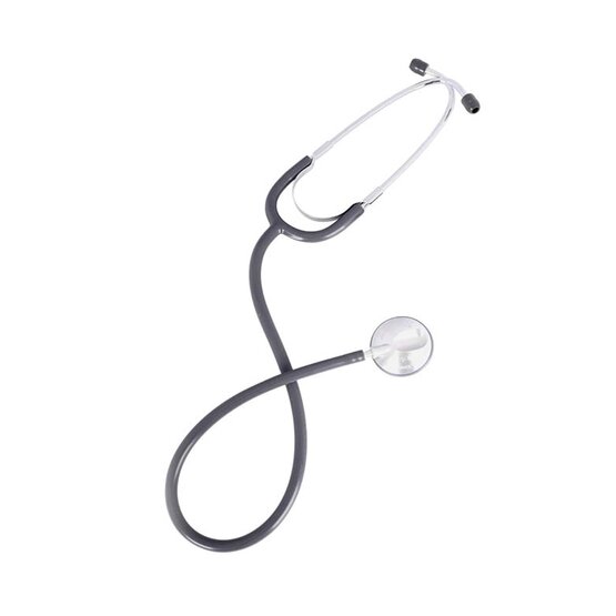 Stethoscope anestophon, slate-grey, aluminium,  in sales supporting cardboard box- 4177-02