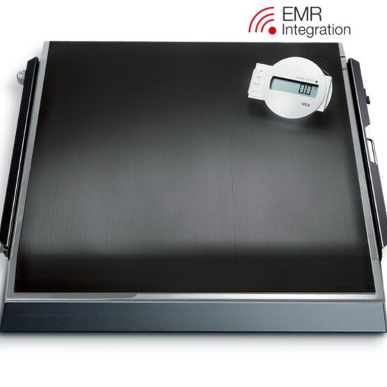 Seca 675 Elec.multifunction & wheelchair scales / Flat scale with castors / digital, BMI, class III(- SECA 675