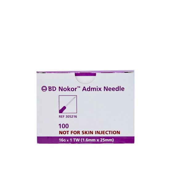 BD Nokor Admix needle 16G 1 TW (100st ) violet- 300780