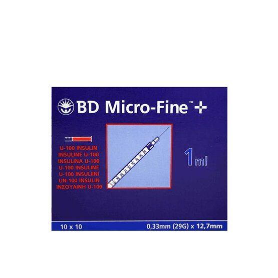 BD Micro-fine U-100 insulin 1ml    - 0,30 mm x 12,7mm - 324827