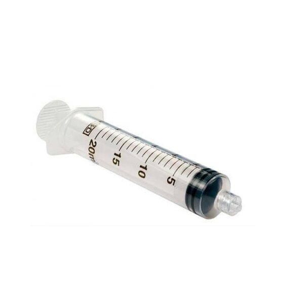 BD Plastipak syringe 20cc without needle luer lock /120p.- 300629