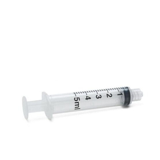 BD Plastipak syringe 5cc without needle luer lock /125p.- 309649