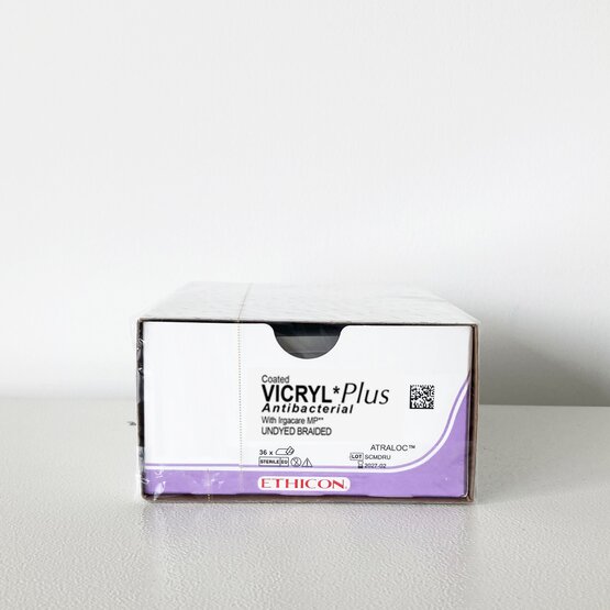Vicryl Plus 4/0, ongekleurd, 19mm naald (FS-2), 70cm (l) draad- VCP422H