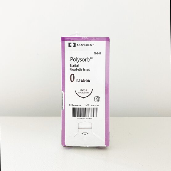 Polysorb 0  90cm naald violet / 36st- CL944