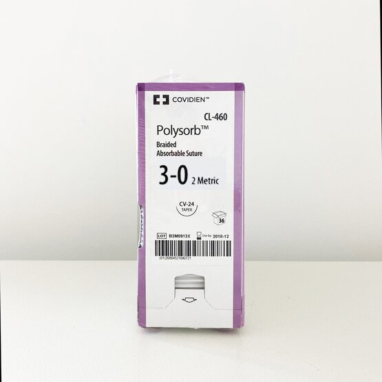 Polysorb 3/0 19mm 75cm uncolored needle / 36p- SL-822