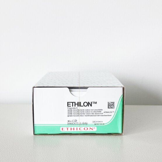 Ethilon 5/0, black, 19mm needle (FS-2), 45cm (l)- 661H