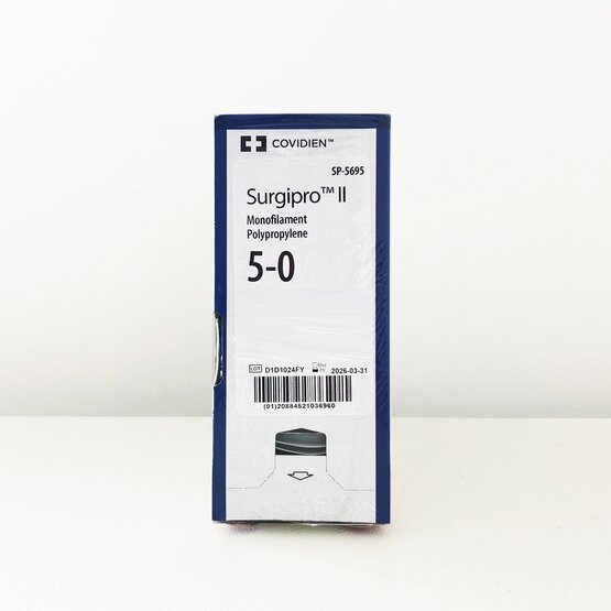 Surgipro 5/0 met naald P-11 16 mm , lengte draad is 45cm, kleur blauw / 12 stuks- SP-5681G
