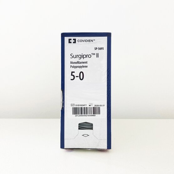 Surgipro 5/0 blauw  45cm    P13  13mm naald  / 36 stuks- SP5698