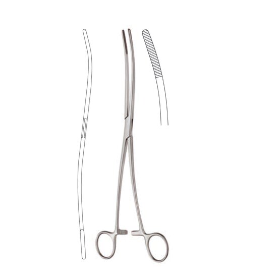 Dressing forceps - Bozemann Douglas - 26cm 10 1/4