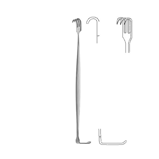 Retractor - Senn Miller - sharp - 16cm 6 1/4