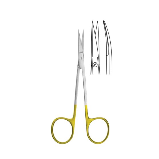 Iris scissors with tungsten carbide blades - 11,5cm 4 1/2“- FRIMED-012-781-115
