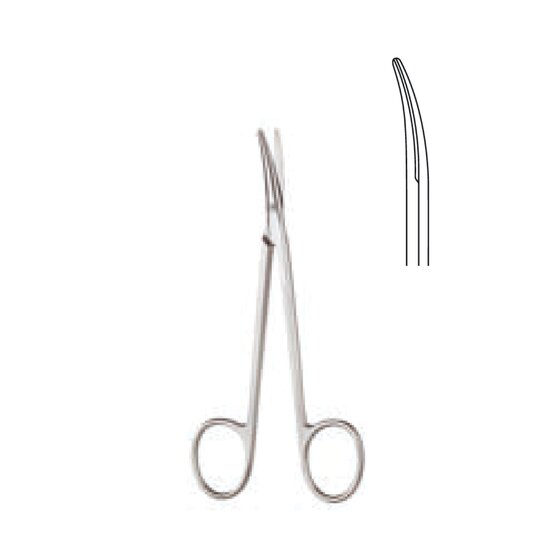Delicate operating  scissors - Supercut - 12cm  4 3/4
