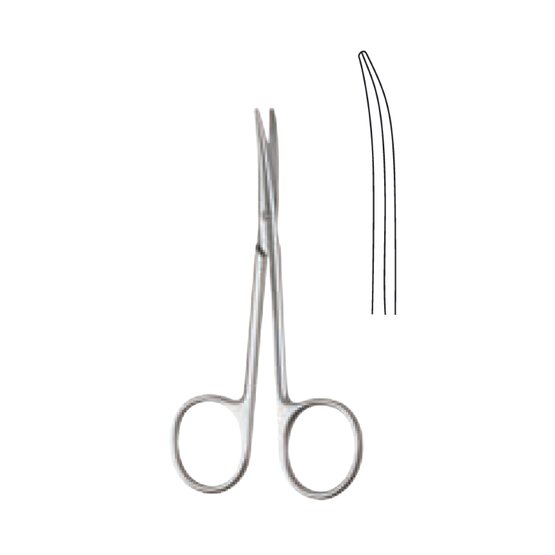 Delicate dissecting scissors - Baby Metzenbaum - Supercut - 11,5cm 4 1/2