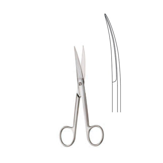 Operating scissors - Standard  - 13 cm 5 1/8