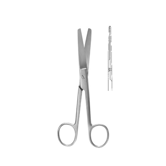 Surgical scissors - straight - Standard - 11,5cm 4 1/2