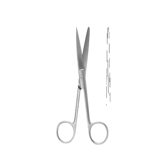Scissors surgical straight 130cm  sharp/blend- FRIMED-012-112-130