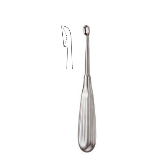 Curette tranchante - Volkmann - 17cm 6 3/4