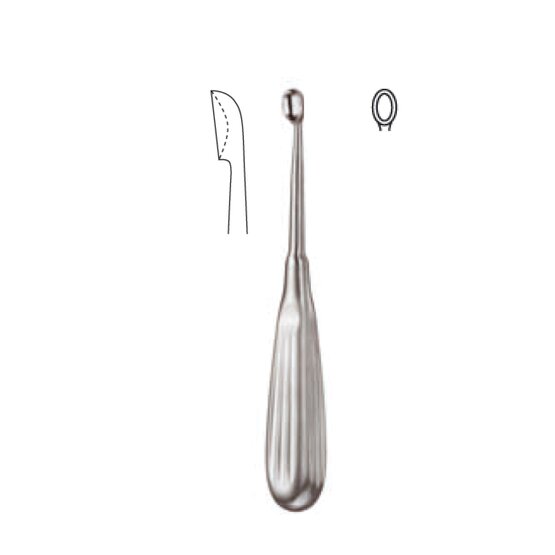 Curette tranchante - Volkmann - 17cm 6 3/4