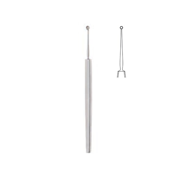 Curette Chalazion - Boucle en fil métallique - Meyerhoefer -  13cm 5 1/8