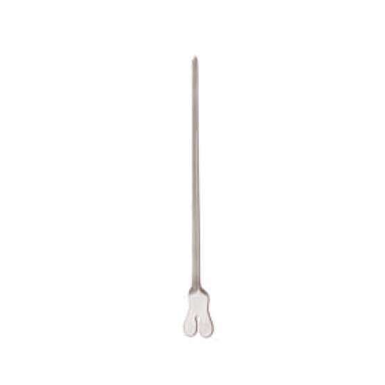 Sonde cannelee - stylet boutonnée - 16cm  6 1/4