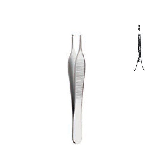 Delicate chirurgicale forceps - Adson - 12cm 4 3/4