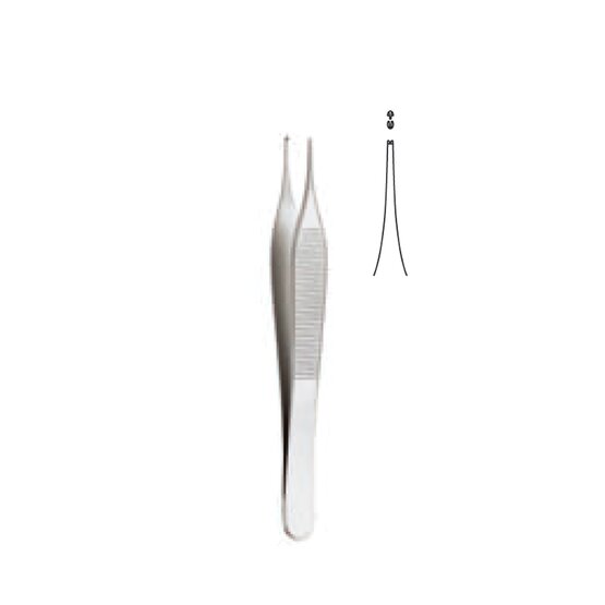 Surgical forceps - Micro-Adson - 12cm 4 3/4