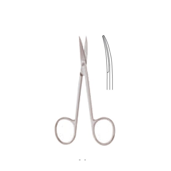 Iris scissors - curved - supercut - 10,5cm 4 1/8