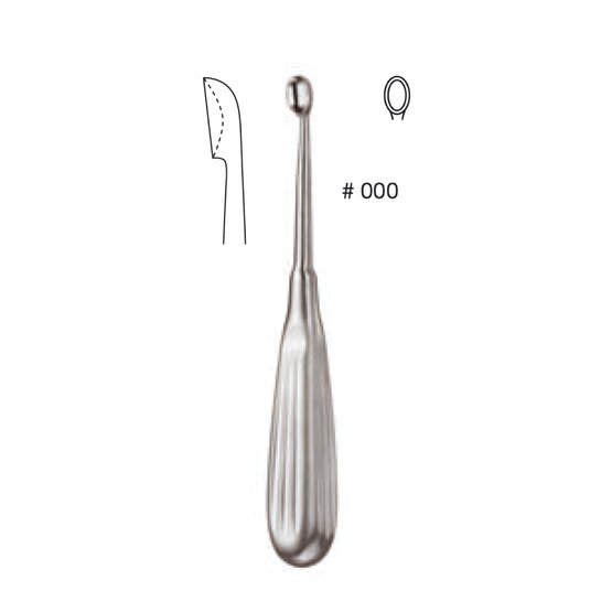 Sharp curette - Volkmann - 17cm 6 3/4