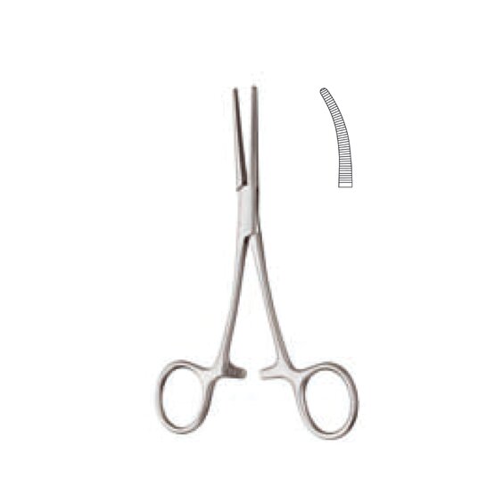 Hemostatic forceps - Pean - curved - 13cm 5 1/8