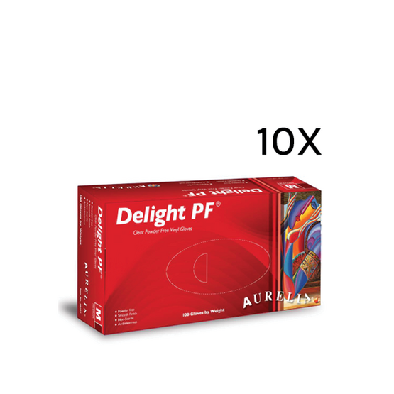 Handschoenen Aurelia Delight Vinyl PF Clear - XLarge- 32229 OVERKARTON