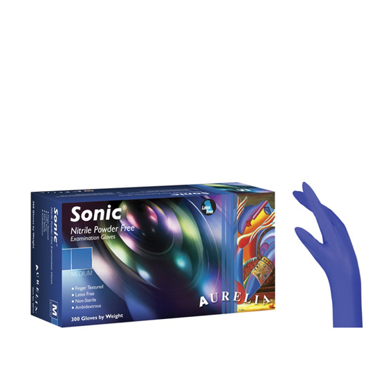 Niet-steriele handschoenen - Aurelia Sonic nitril blue PFE - Large- 110074L