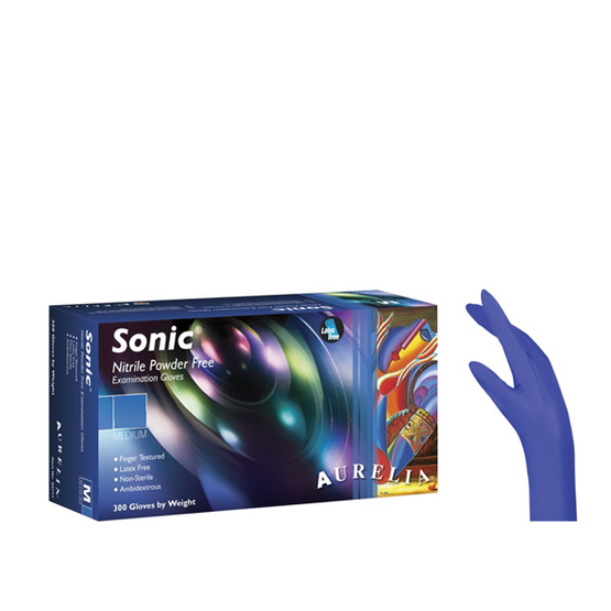 Non-steril gloves - Aurelia Sonic nitril blue PFE - Large- 110074L