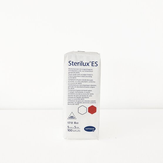 Sterilux ES - Gaaskompressen niet steriel [5 cm x 5 cm] / 100st- 418800