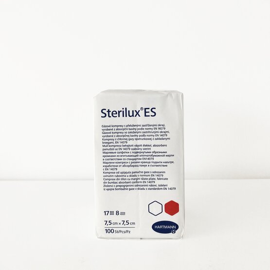Sterilux ES - Gaaskompressen niet steriel [7,5 cm x 7,5 cm] / 100st- 418802