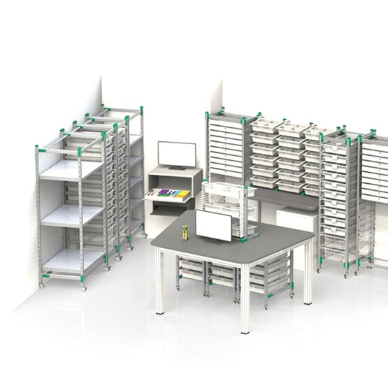 Opslag-en verdeelsysteem H+H Flexshelf