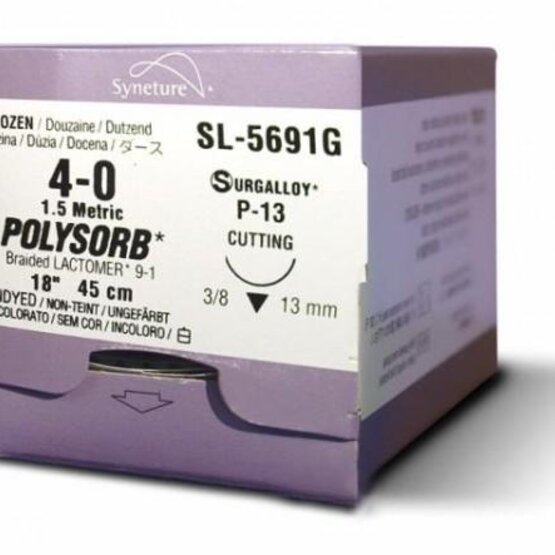 Polysorb 4-0 naald 19mm, 36st - SL5637 Polysorb 4-0 naald 19mm, 36st- SL5637