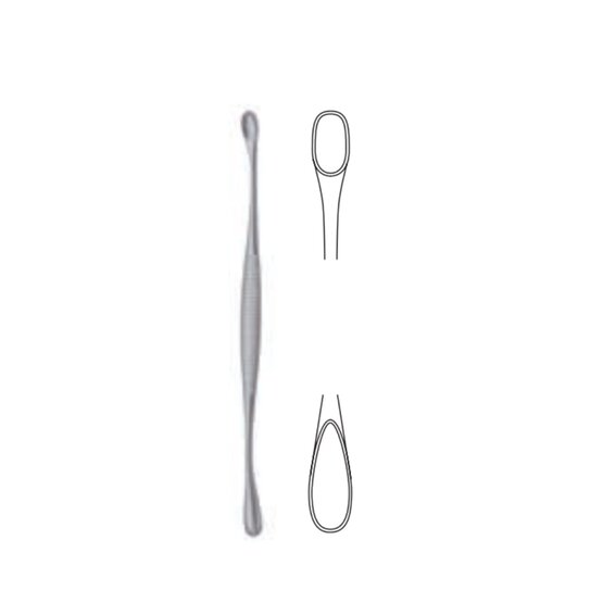 Curette tranchante - Volkmann - 13cm 5 1/8