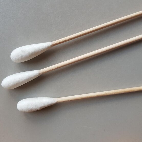 Wattenstaafje hout dikke prop 15cm / 50st. Maimed- 71030
