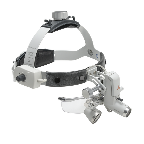 HEINE ML4 LED Headlight Kit,mPack Power Source, S-Guard, HR Binocular Loupe 2.5 x / 420mm.- J-008.31.441