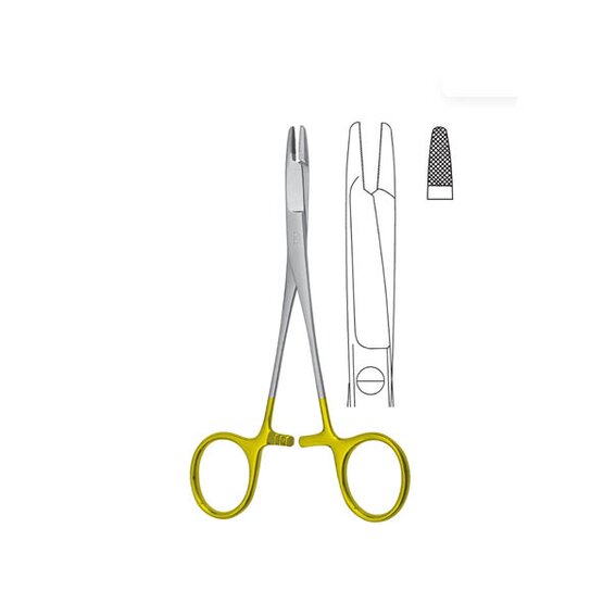 TC-Olsen-Hegar needleholder - 17 cm 6 3/4
